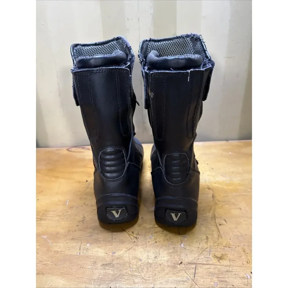 Vega Nitro Black Racing Motorcycle Boots Men Size 11